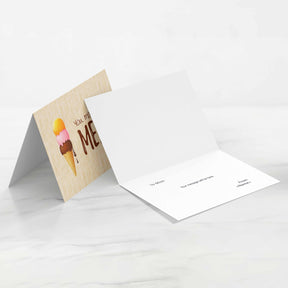 Personalised Your Love Makes Me Melt I Love You Card