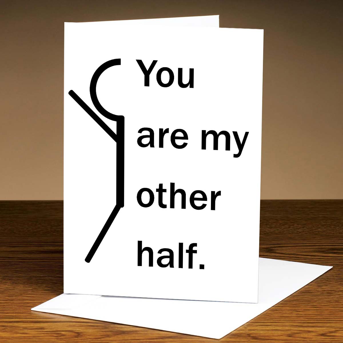 Personalised My Other Half Love Greeting Card