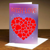 Personalised With Love Greeting Card