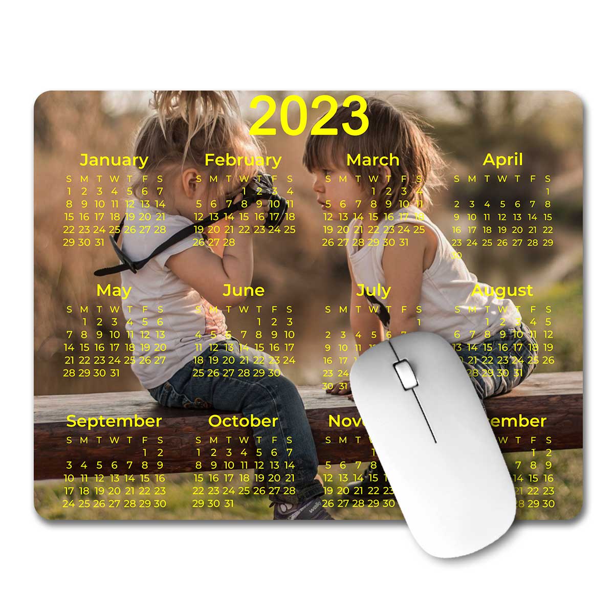 Personalised Mouse Pad With Calendar-1