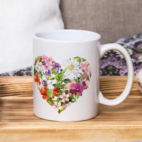Flower Heart Ceramic Mug-6