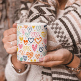 Heart Doodle Ceramic Mug-1