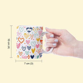 Heart Doodle Ceramic Mug