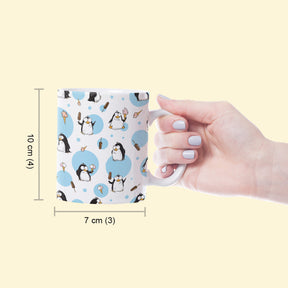 Penguin Print Ceramic Mug-6