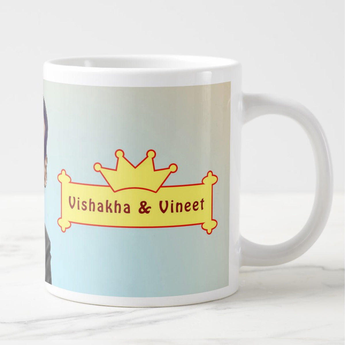 Personalised Indian Couple Caricature Mug
