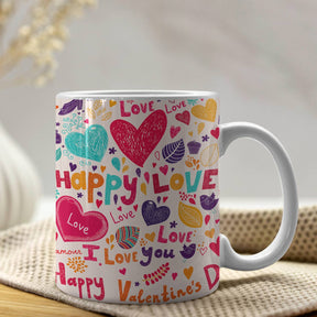 Love Doodle Ceramic Mug