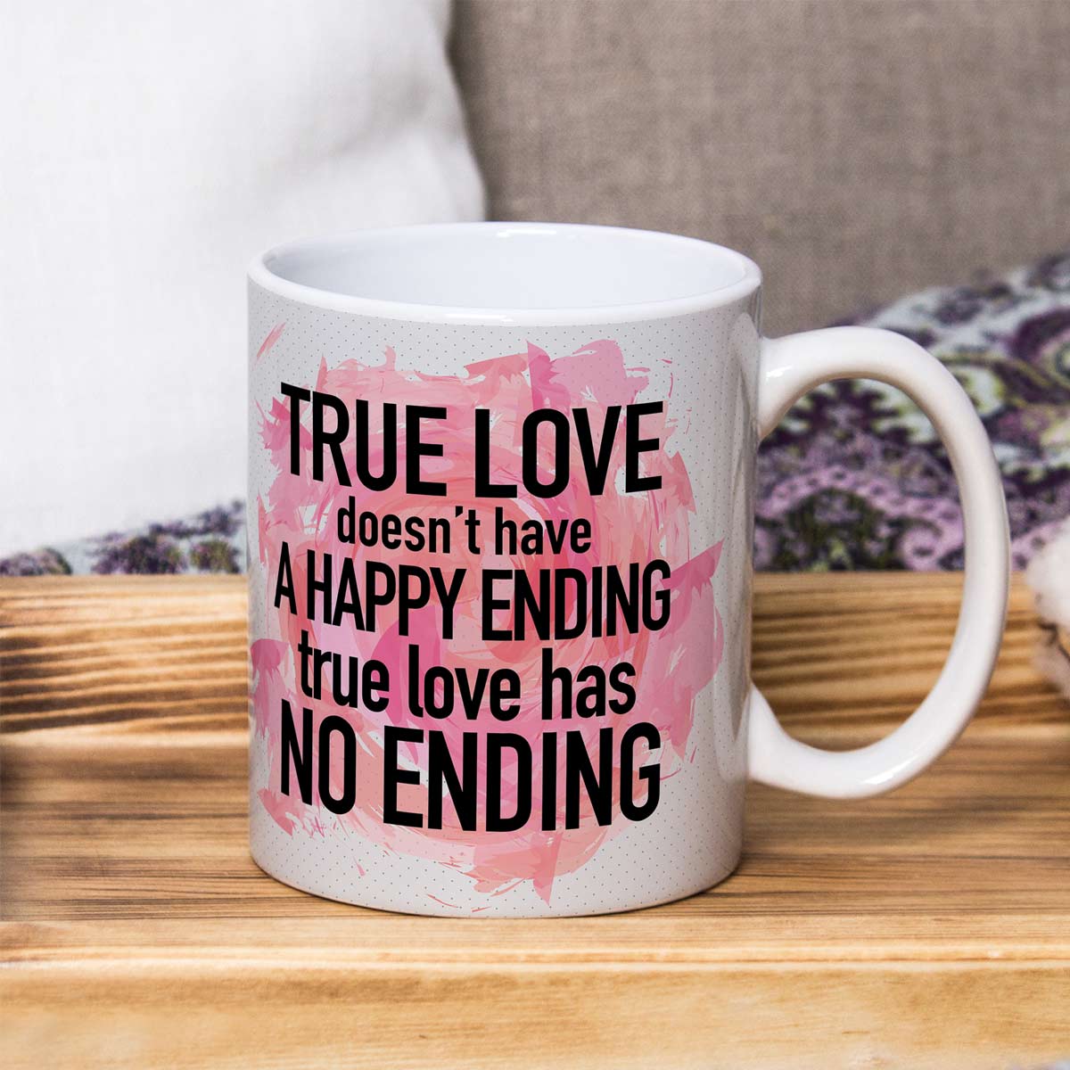 True Love Ceramic Couple Coffee Mug Gift for Valentine's Day-4
