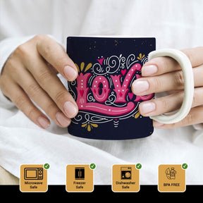 Pink Love Ceramic Mug