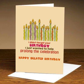 Personalised Forgot Your Birthday Card