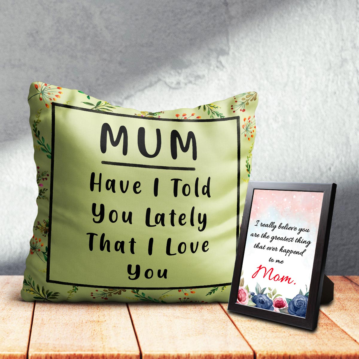 Charming Cushion & Photo Frame for Mom