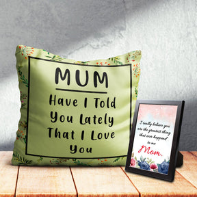 Charming Cushion & Photo Frame for Mom