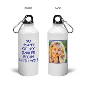 Personalised My Smiles Begin with You Sipper Bottle