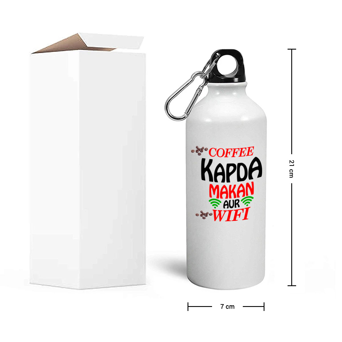 Personalized Coffee Kapda Makan and Wifi Sipper Bottle