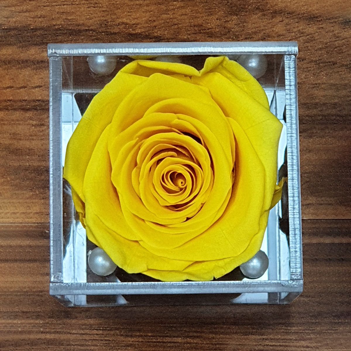 Real Preserved Forever Rose Yellow Online | Long Lasting Flower - Gift cart