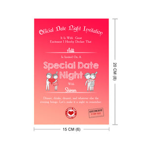 Personalised Date Invite