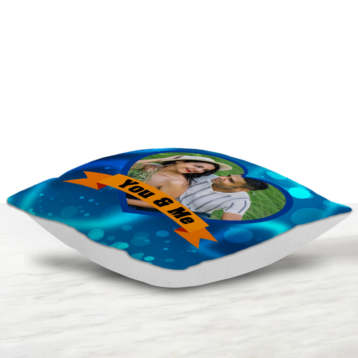 Personalized You & Me Photo Cushion Gift for Valentine's Day 2