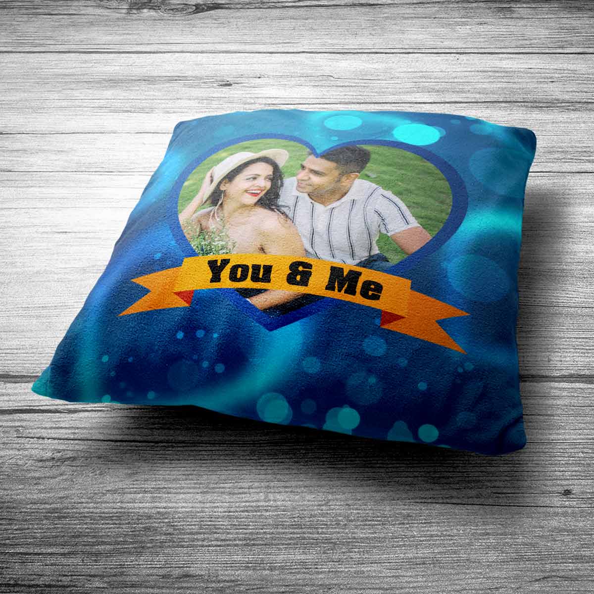 Personalised You & Me Cushion for Couples