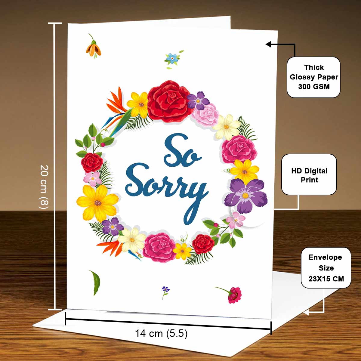 Personalised So Sorry Greeting Card