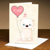 Personalised I Know It Is Hard To Forgive Me Greeting Card