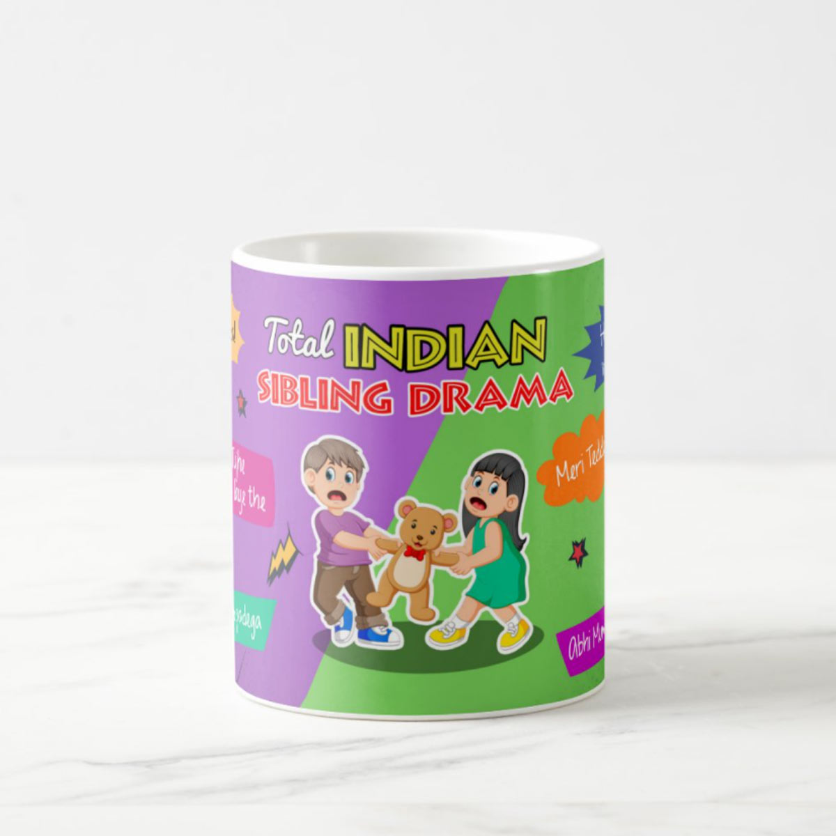 Indian Sibling Drama Mug