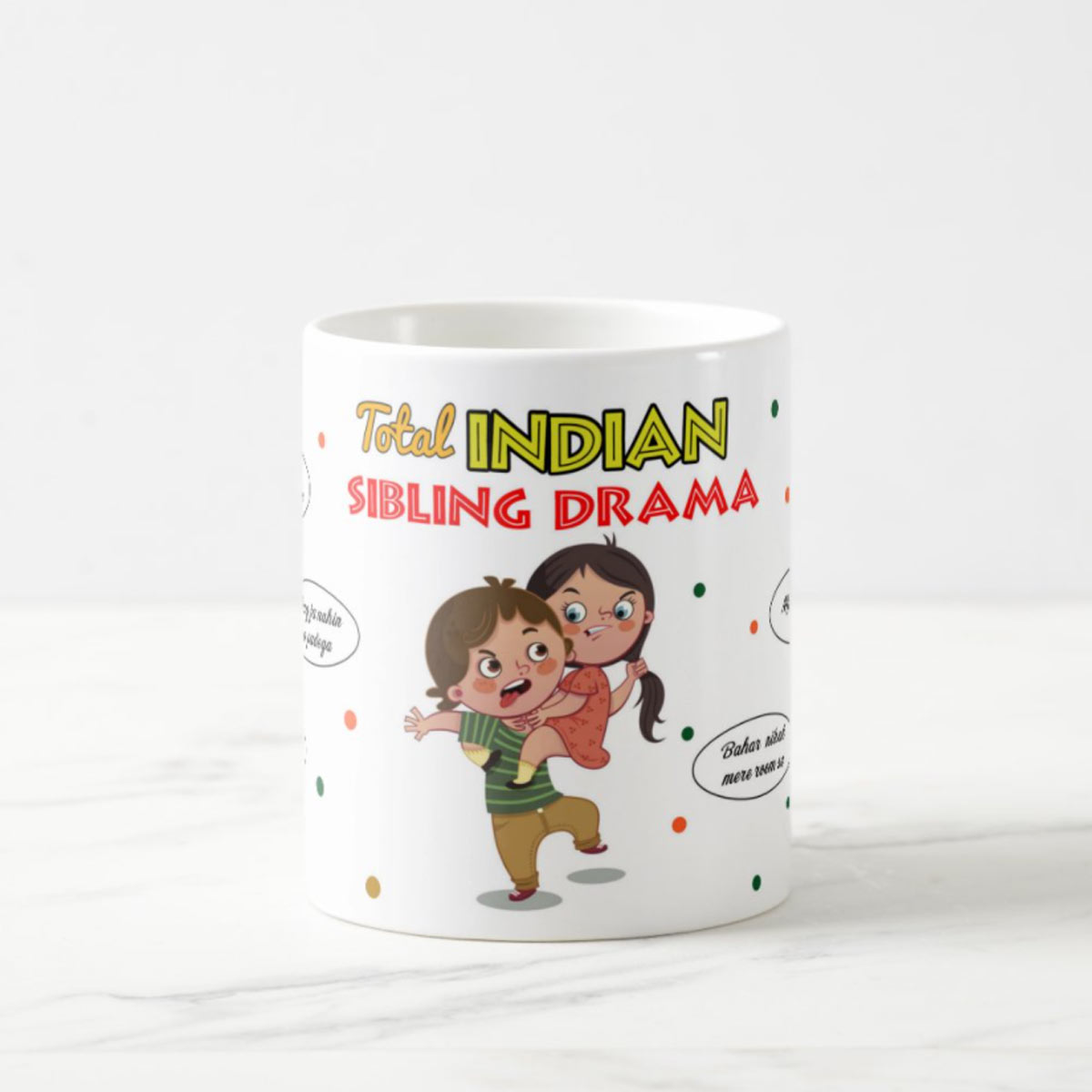 Total Indian Sibling Drama Mug