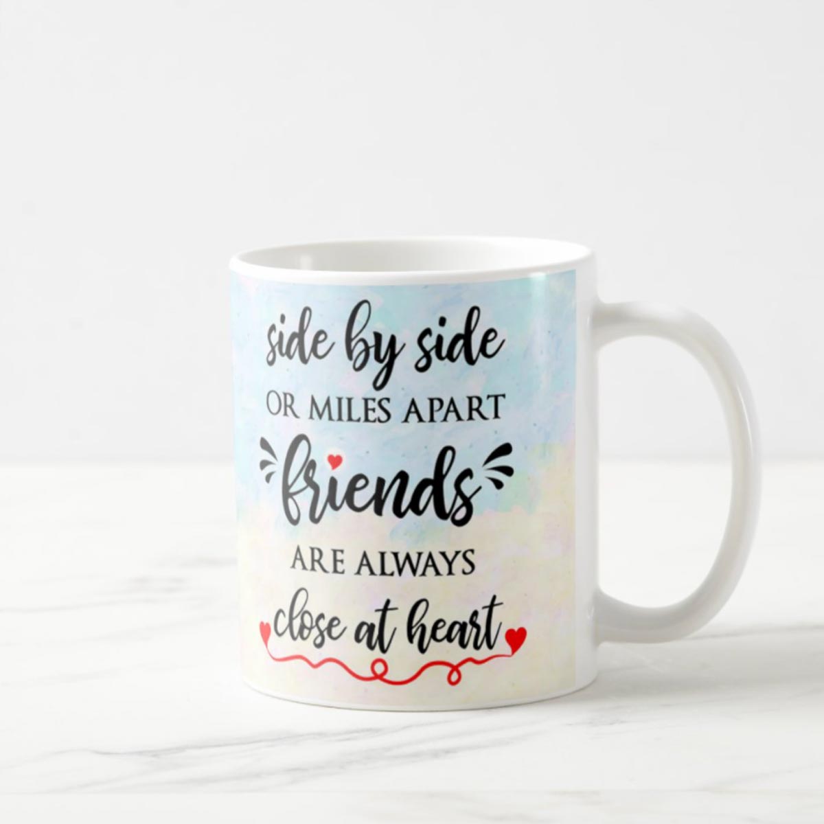 Friends are Always Close at Heart Coffee Mug-1