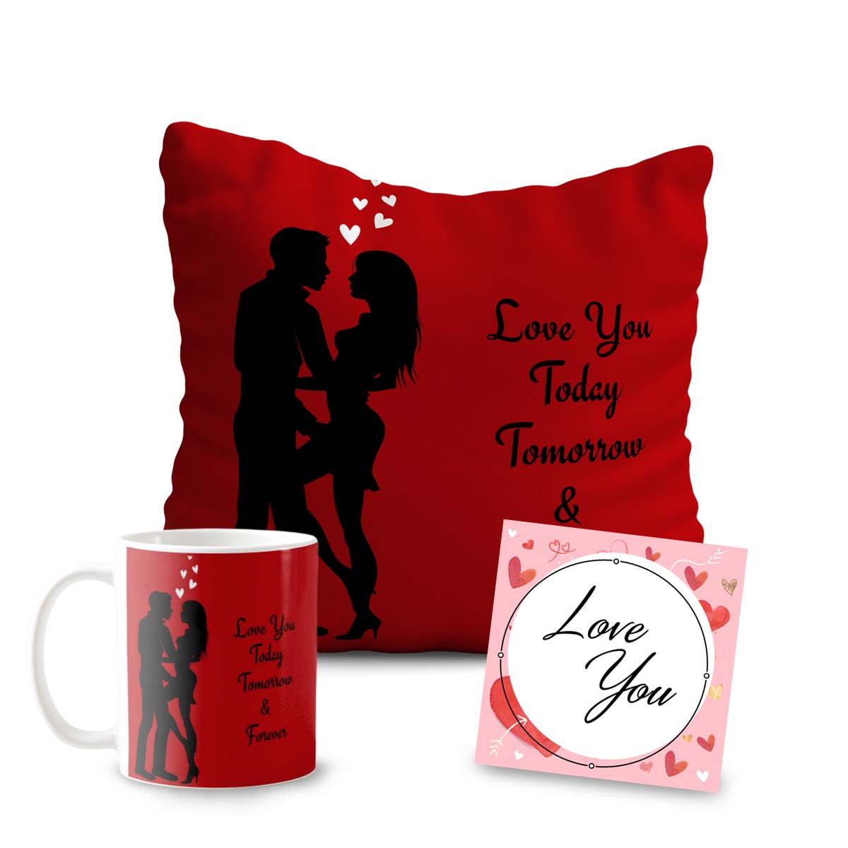 Love You Today Tomorrow and Forever 3 Piece Gift Hamper-1