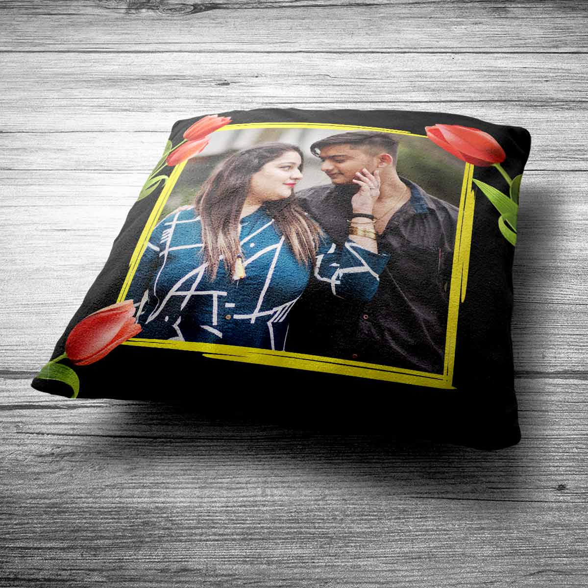 Personalised Photo Cushion Gift for Couples