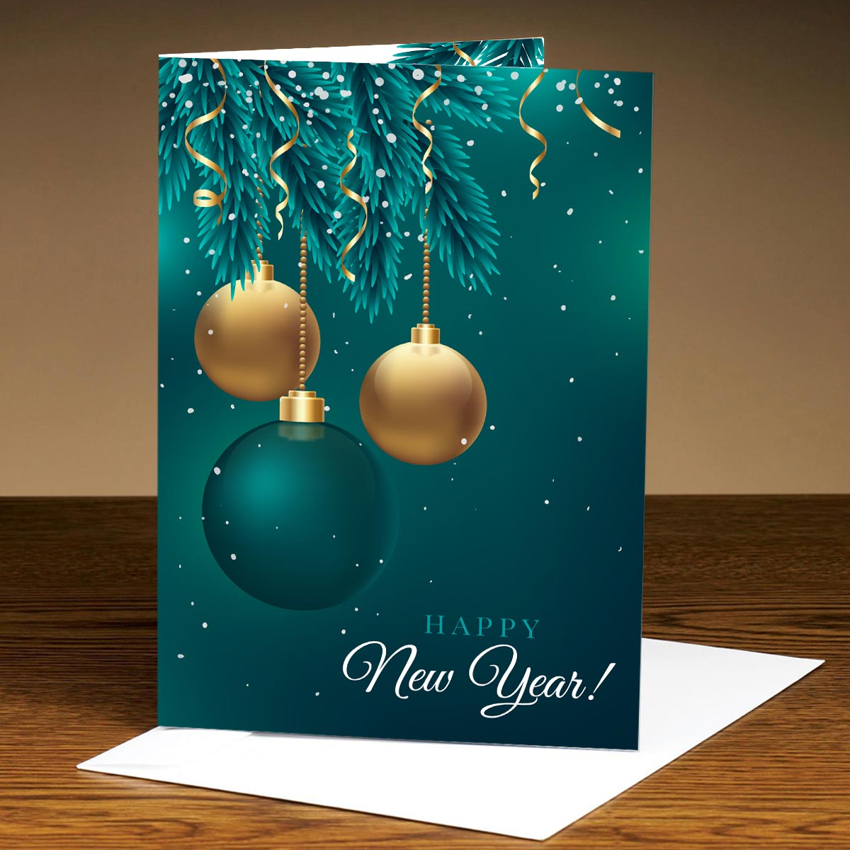 New Year Celebration Greeting Card