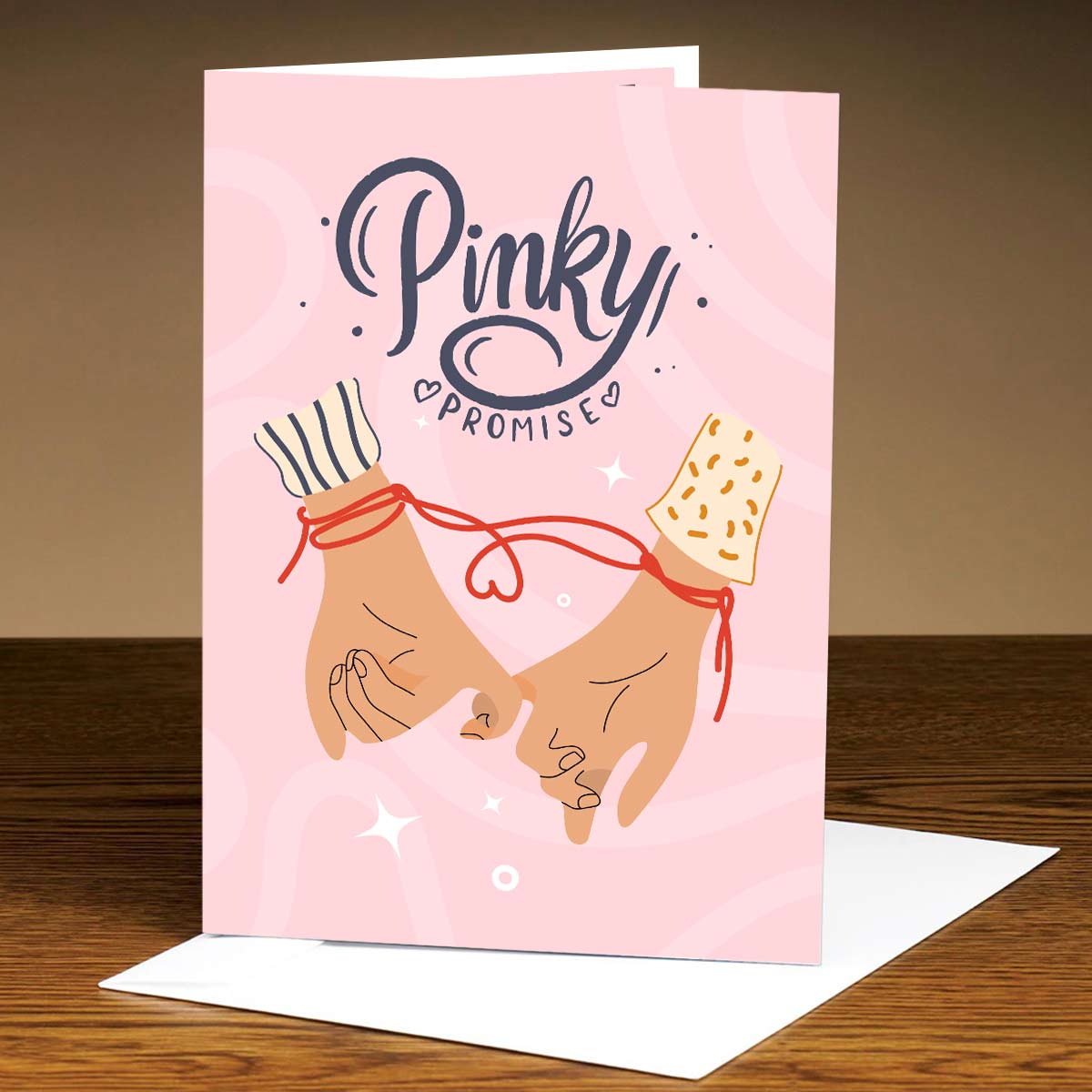 Pinky Promise Mirror Card
