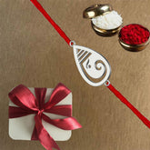 Lord Ganesha Silver Rakhi-2