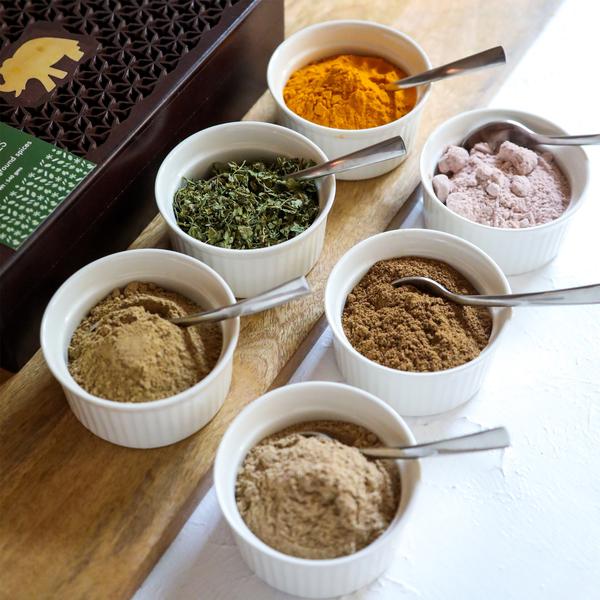 Assortment of Exotic Indian Ground Spices