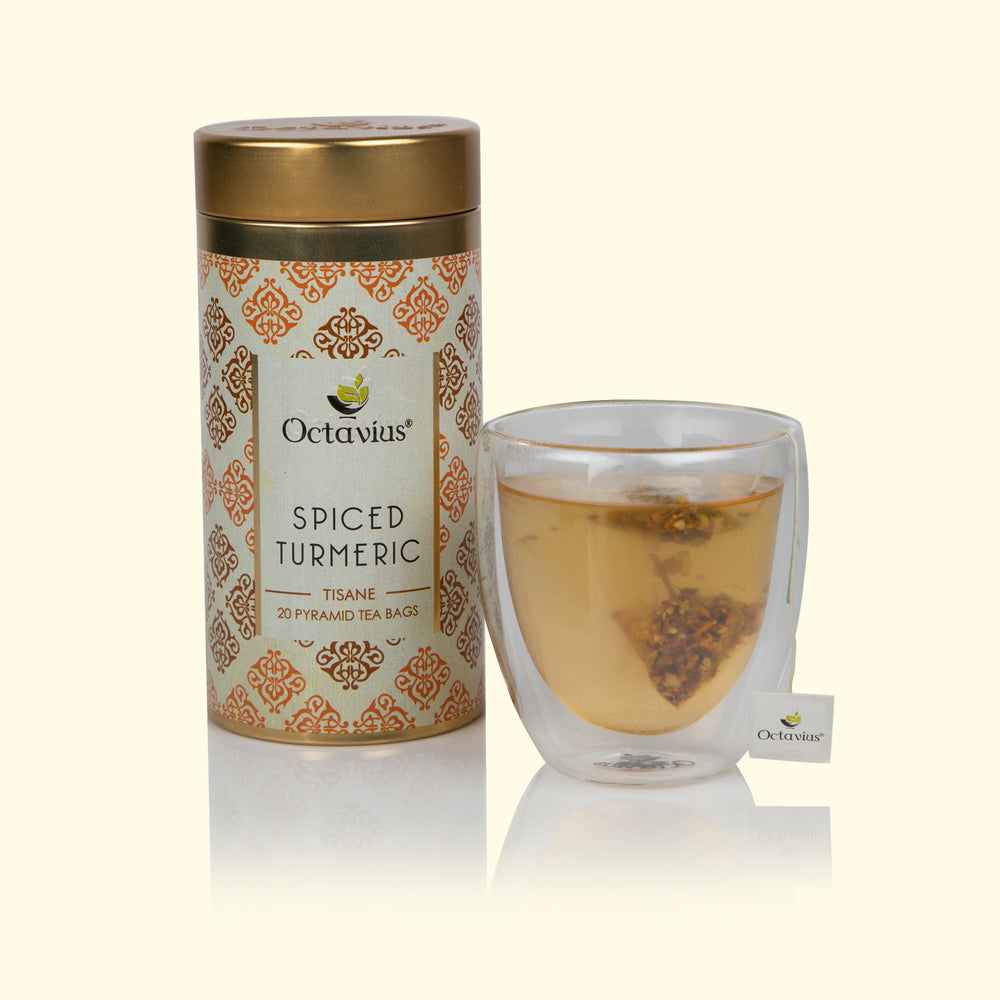Spiced Turmeric Tea (20 Pyramid Tea Bags)-1