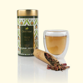 Tulsi Sweet Rose Green Tea Loose Leaf- 75 Gms Tin Can