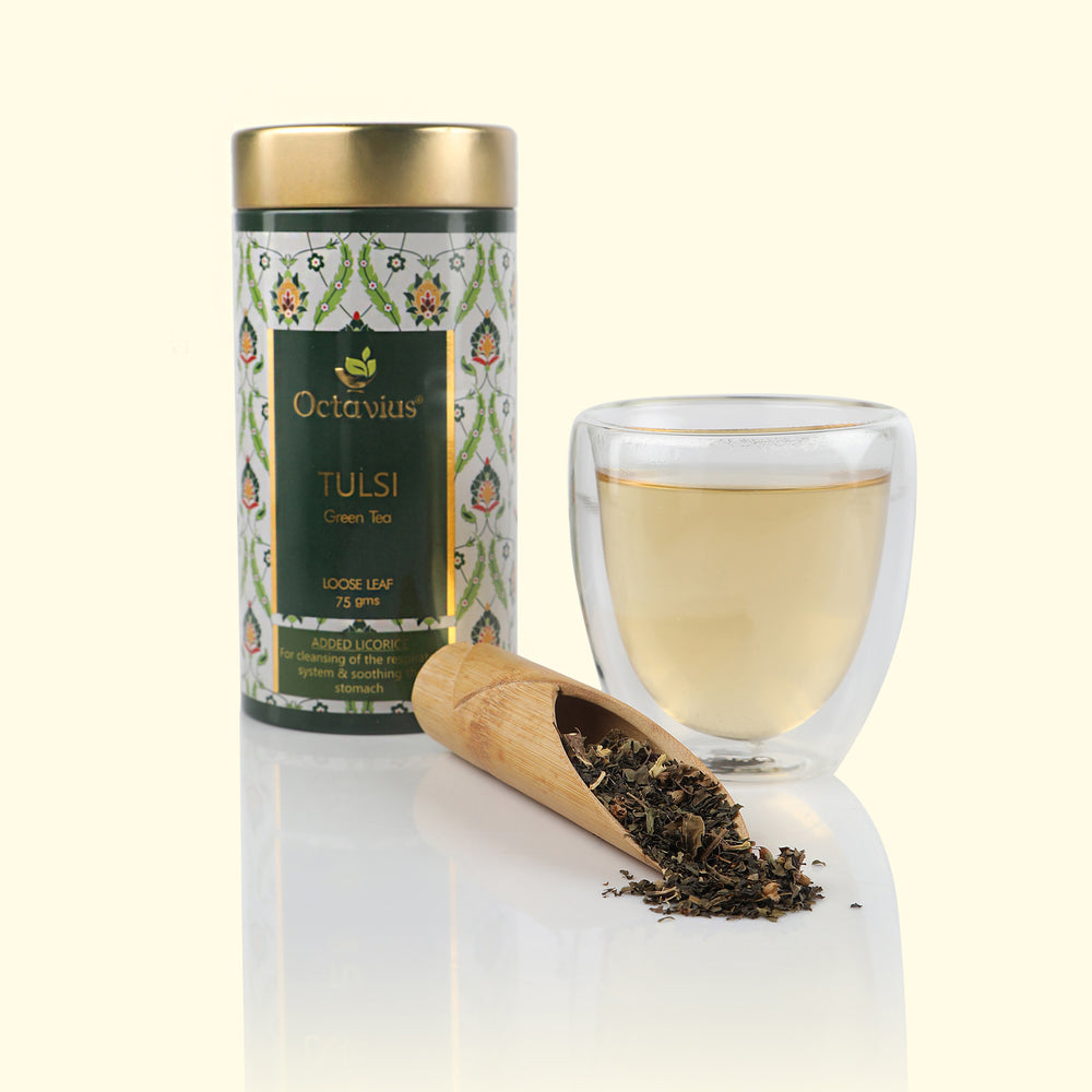 Tulsi Licorice Green Tea Loose Leaf - 75 Gms Tin Can-1