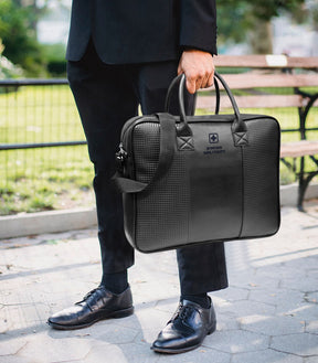 PLB4 – Premium Leatherette Laptop Sling Bag