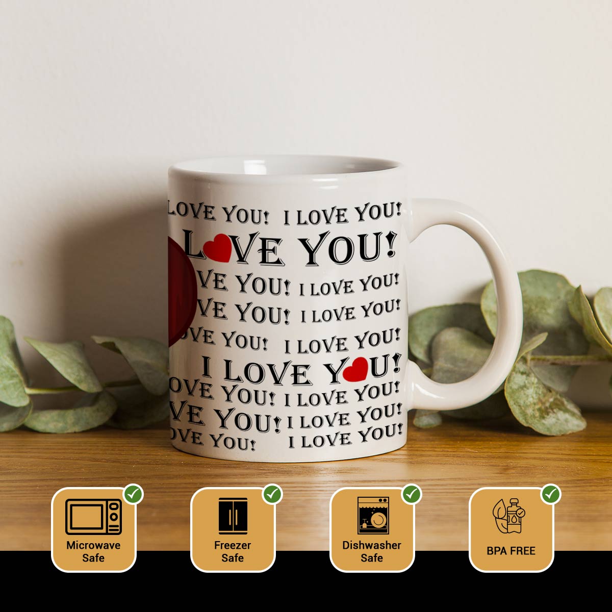 I Love You Heart Handle Mug-2