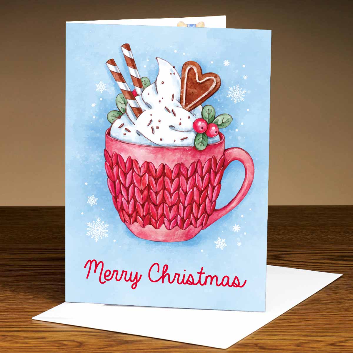 A Cup of Warmth & Love Christmas Card