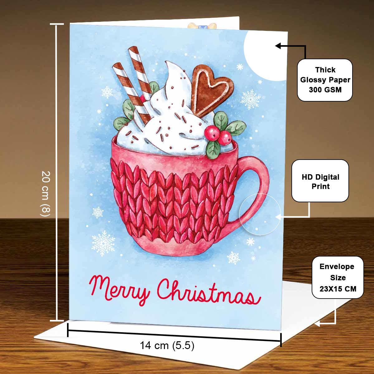 A Cup of Warmth & Love Christmas Card