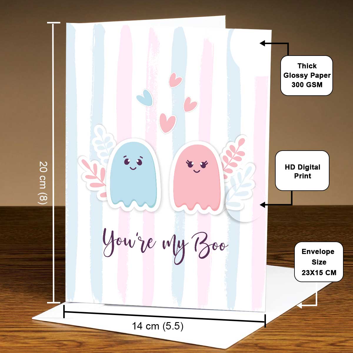 Personalised You are my Boo Card