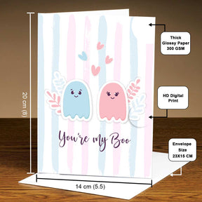 Personalised You are my Boo Card
