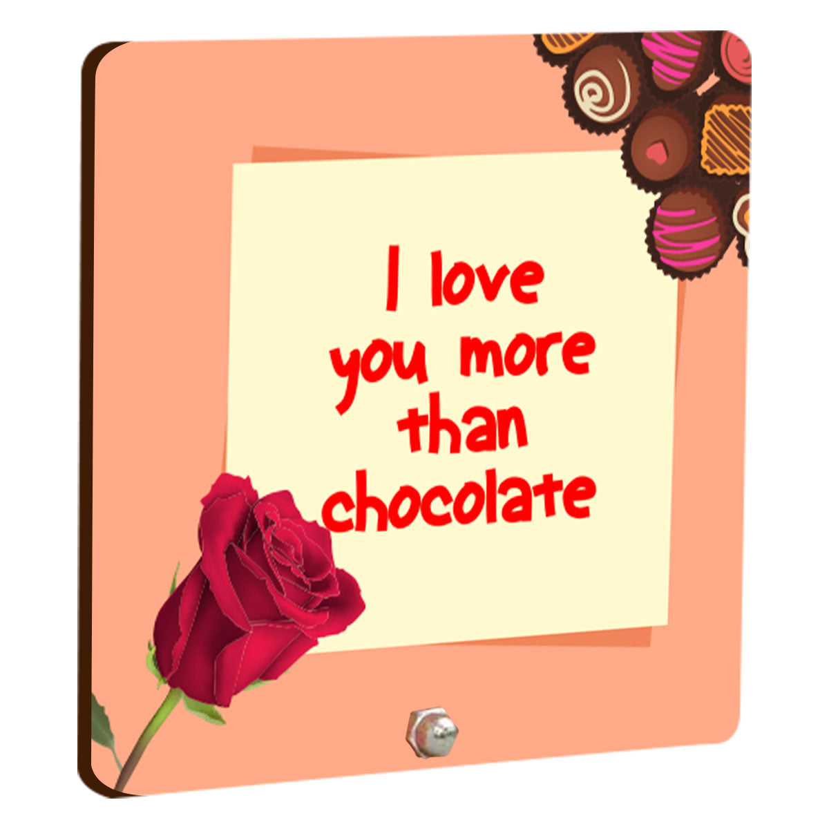 I Love You More Than Chocolate Keepsake with Cadbury Dairy Milk Gift Hamper-2