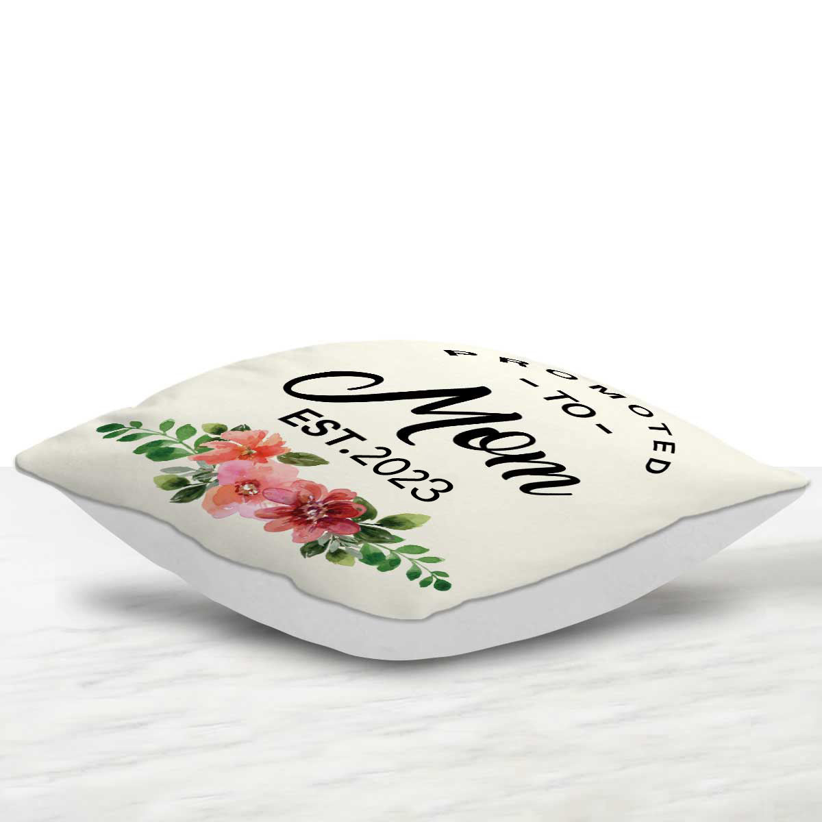Personalised Promoted to Mom Cushion