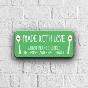 Made with Love Door Sign