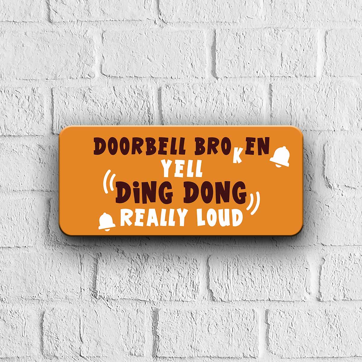 Doorbell Broken Door Sign