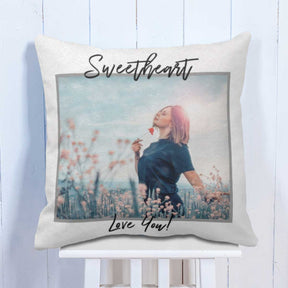 Personalised Sweetheart Love You Cushion