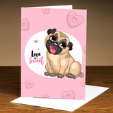 Personalised Love is Sweet Greeting Card