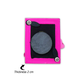 Photo Frame Fridge Magnet - Dark Pink