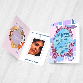 Personalised Mirror Mirror on the Wall Mirror Card