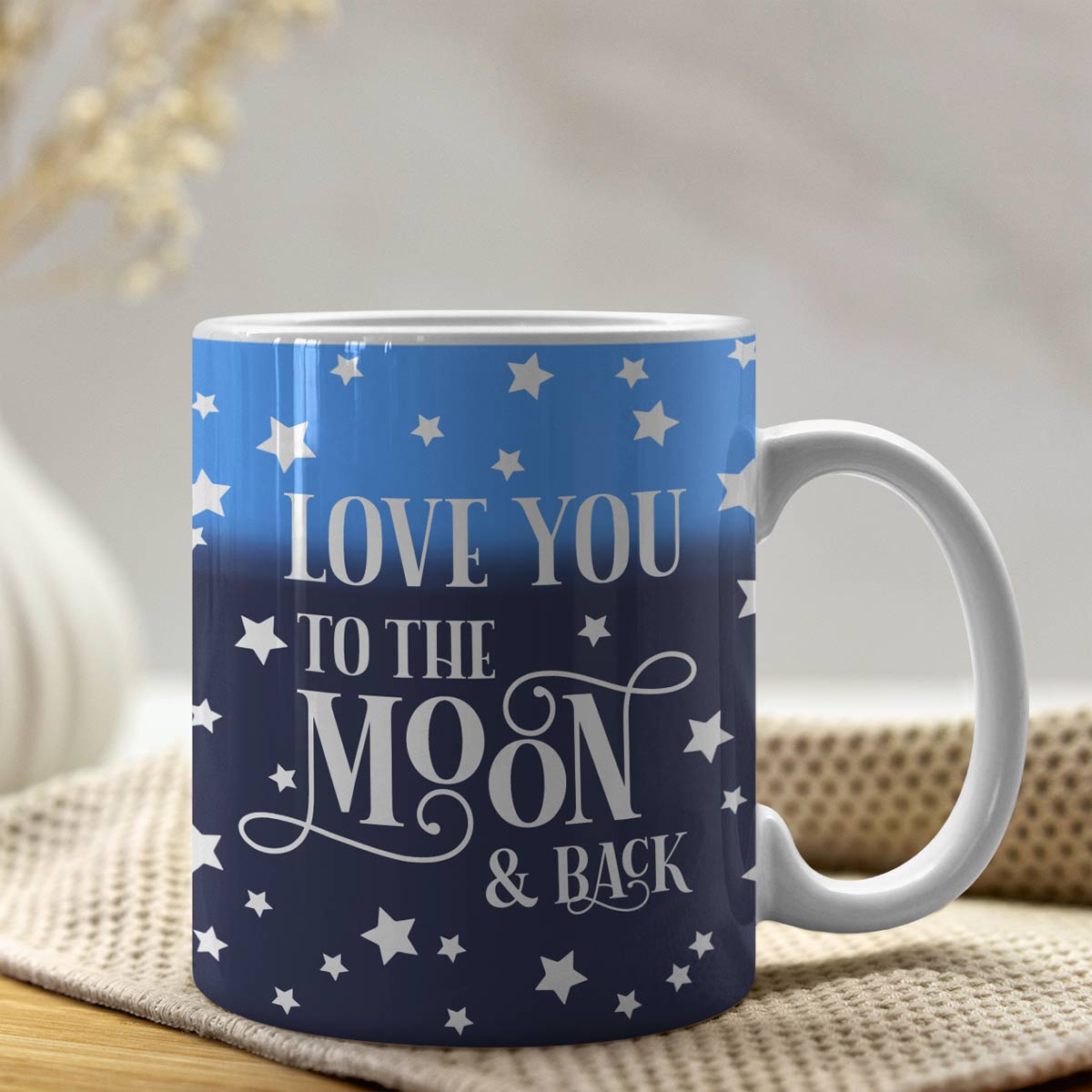Love You to the Moon and Back - Starry Night Coffee Mug-2